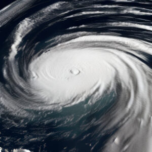Nasa satellite image of Hurricane Katrina.