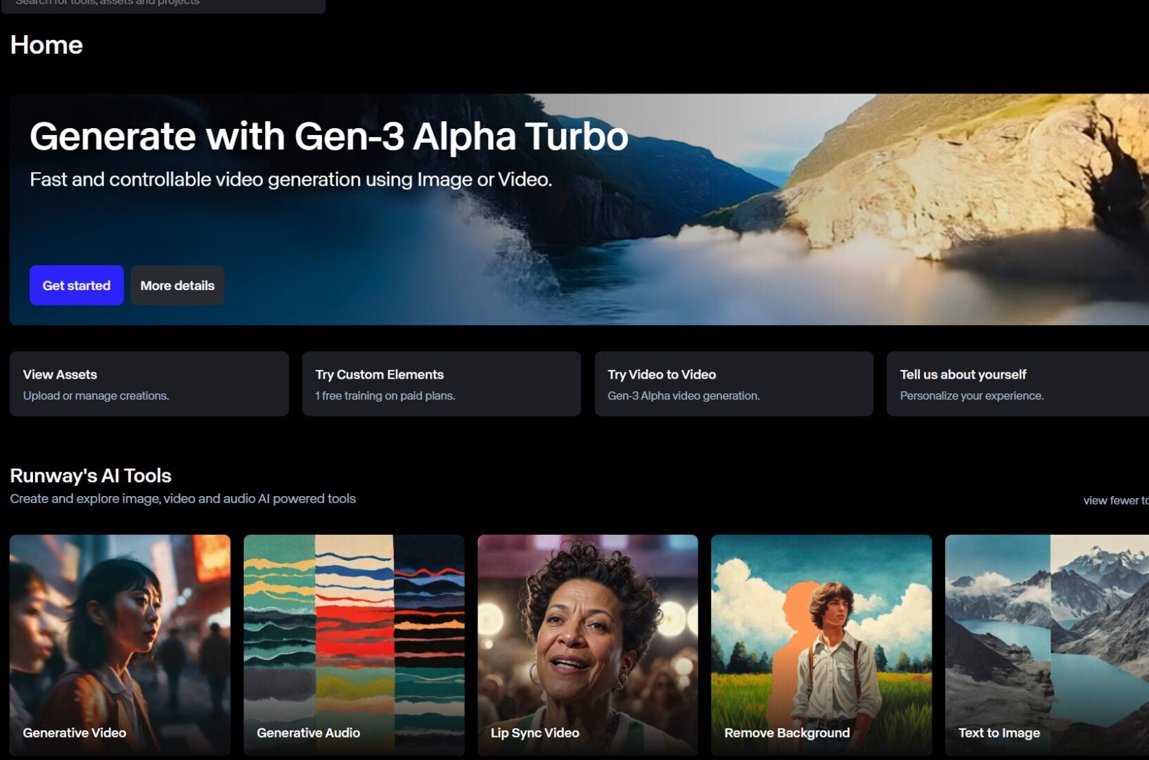 Discover the Gen-3 Alpha Turbo webpage, showcasing cutting-edge video generation tools. Dive into "Generate with Gen-3 Alpha Turbo," explore assets, test features, and share feedback. Join The Showdown: AUTOMATIC1111 vs ComfyUI for an engaging comparison of top-tier technology!